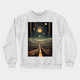 Venturing Into Space - Vintage Art Crewneck Sweatshirt